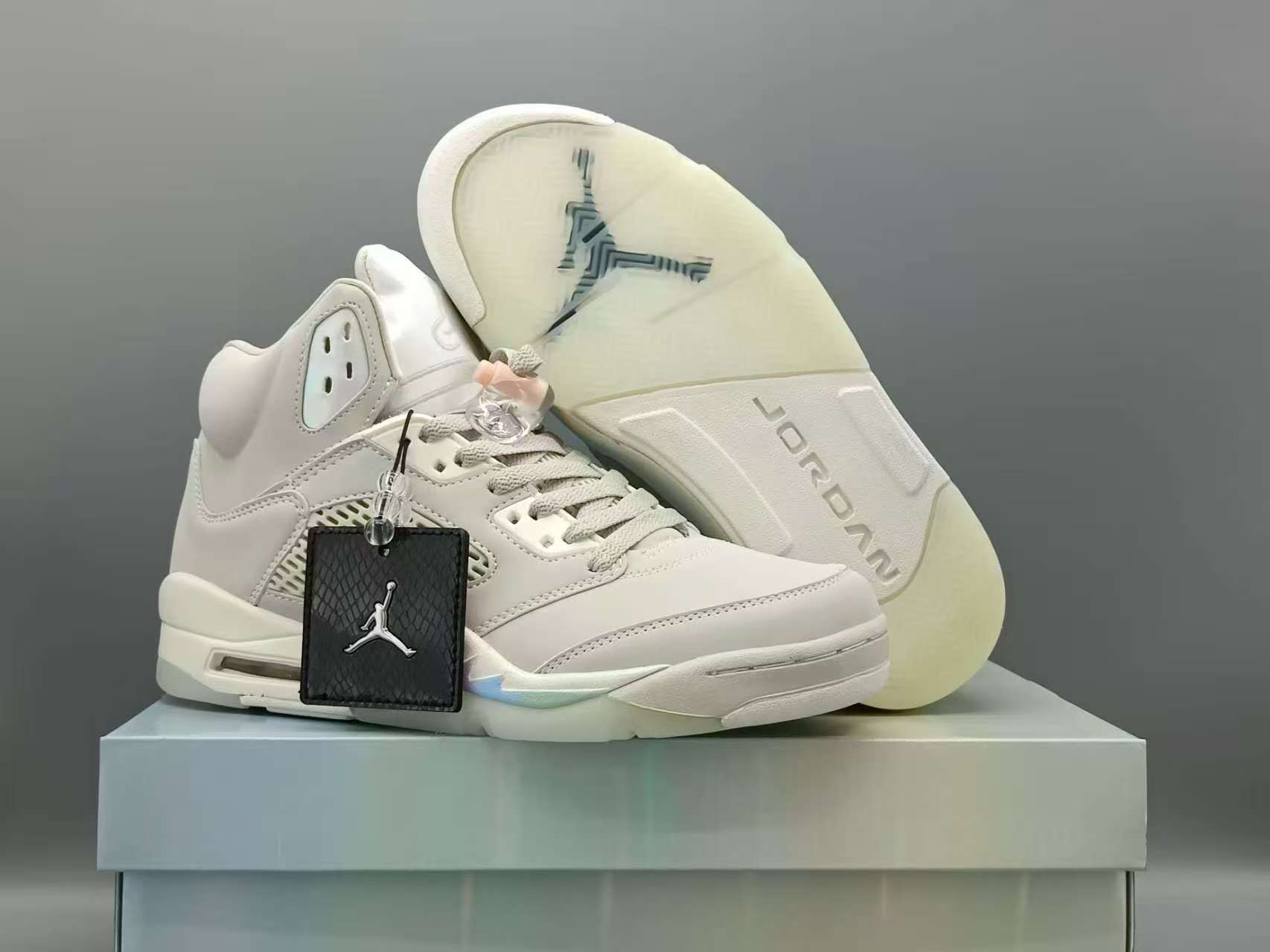 Men's Running Weapon Air Jordan 5 Cream Shoes 0101